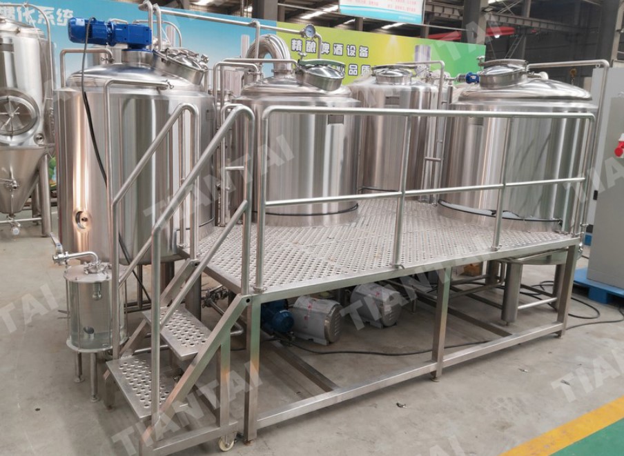 The 500l beer brewing machines shipped to Switzerland